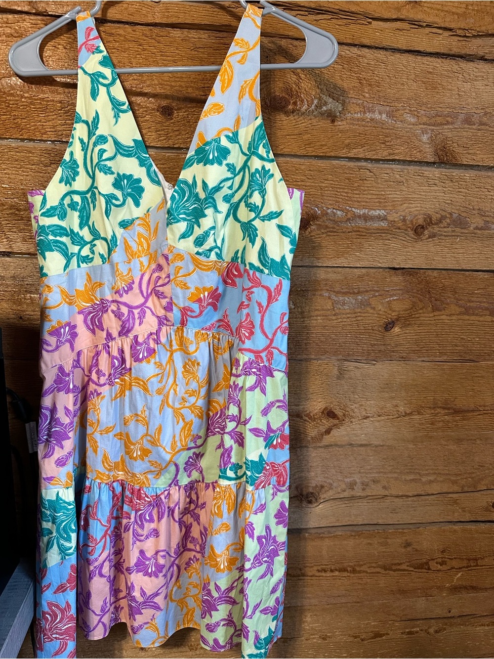 $395 MSRP Derek Lam 10 Crosby Colette Patchwork Cotton Mini Dress - Picture 2 of 3